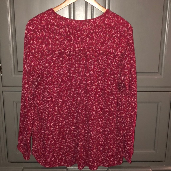 Gap floral printed blouse size XL - Picture 2 of 4